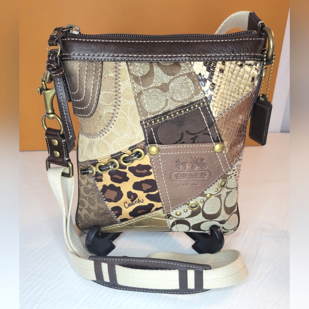 Coach Leatherware 1941 Patchwork Crossbody Bag Br… - image 1